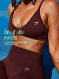 Gymshark Energise Seamless Leggings — Rich Maroon — 2