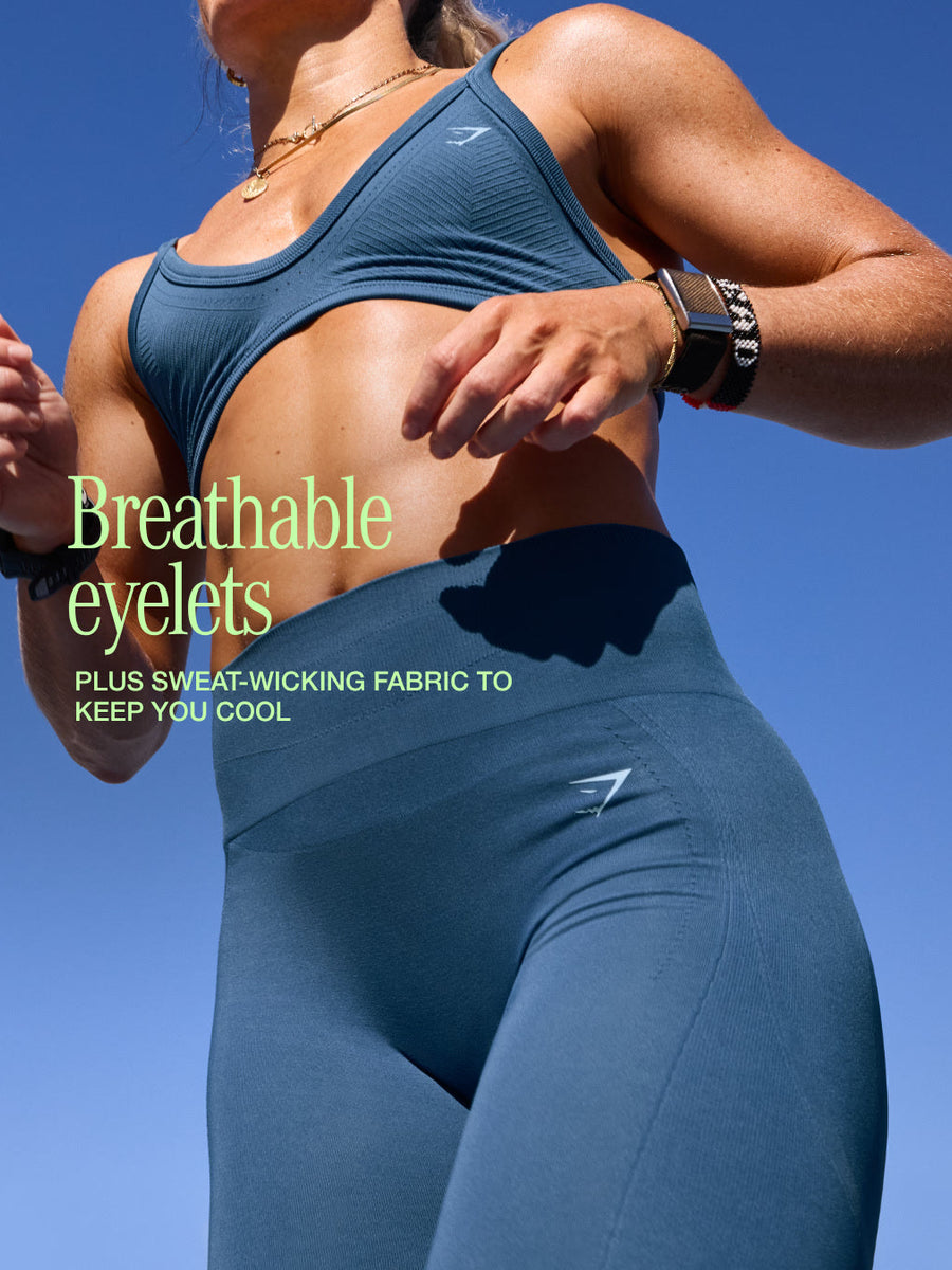 Gymshark Energise Seamless Leggings — Compound Blue — 2