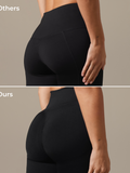 Gymshark Lift Seamless High-Rise Leggings — Black/Black Marl — 6