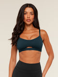 Gymshark Balcony Peekaboo Sports Bra — Deep Petrol Blue — 1