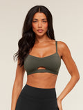 Gymshark Balcony Peekaboo Sports Bra — GS Strength Green — 1