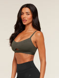Gymshark Balcony Peekaboo Sports Bra — GS Strength Green — 3