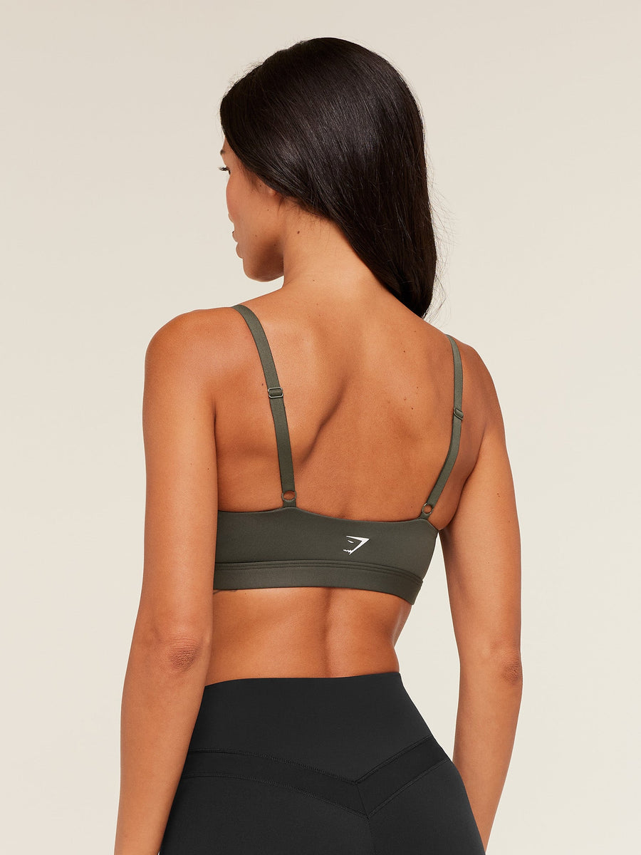 Gymshark Balcony Peekaboo Sports Bra — GS Strength Green — 2