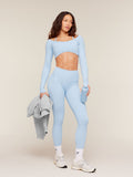 Gymshark Poise Long Sleeve Top — Chilled Blue — 4