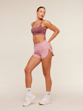Gymshark Relay High Leg Shorts — Light Pink — 4