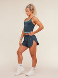 Gymshark Relay High Leg Shorts — Stealth Blue — 4