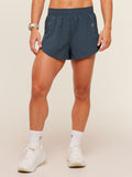 Gymshark Relay High Leg Shorts — Stealth Blue — 1