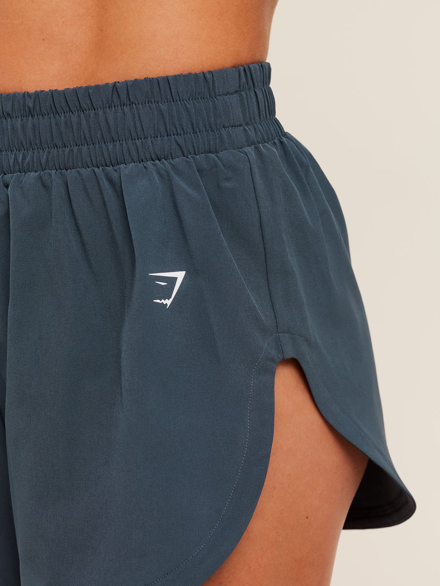 Gymshark Relay High Leg Shorts — Stealth Blue — 5
