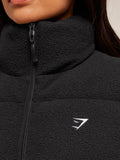 Gymshark Borg Puffer Vest — Black — 6