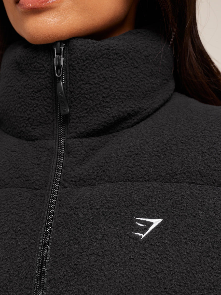 Gymshark Borg Puffer Vest — Black — 6