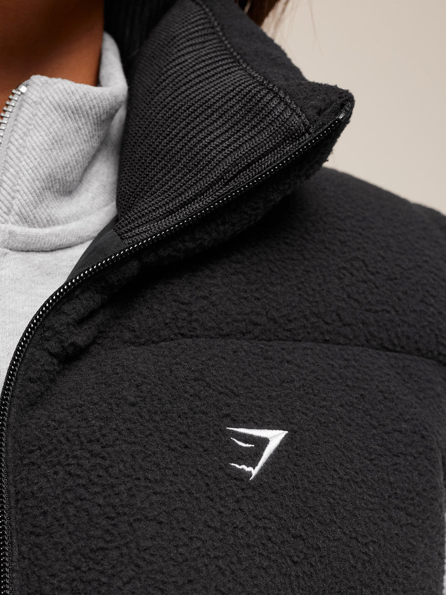 Gymshark Borg Puffer Vest — Black — 7