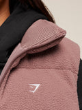 Gymshark Borg Puffer Vest — Chestnut Pink — 5