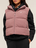 Gymshark Borg Puffer Vest — Chestnut Pink — 8