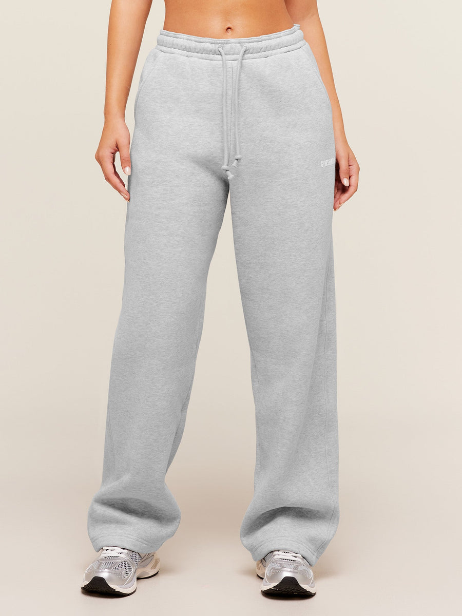 Gymshark Cosy Luxe Straight Leg Regular Joggers — Soft Grey Marl — 1