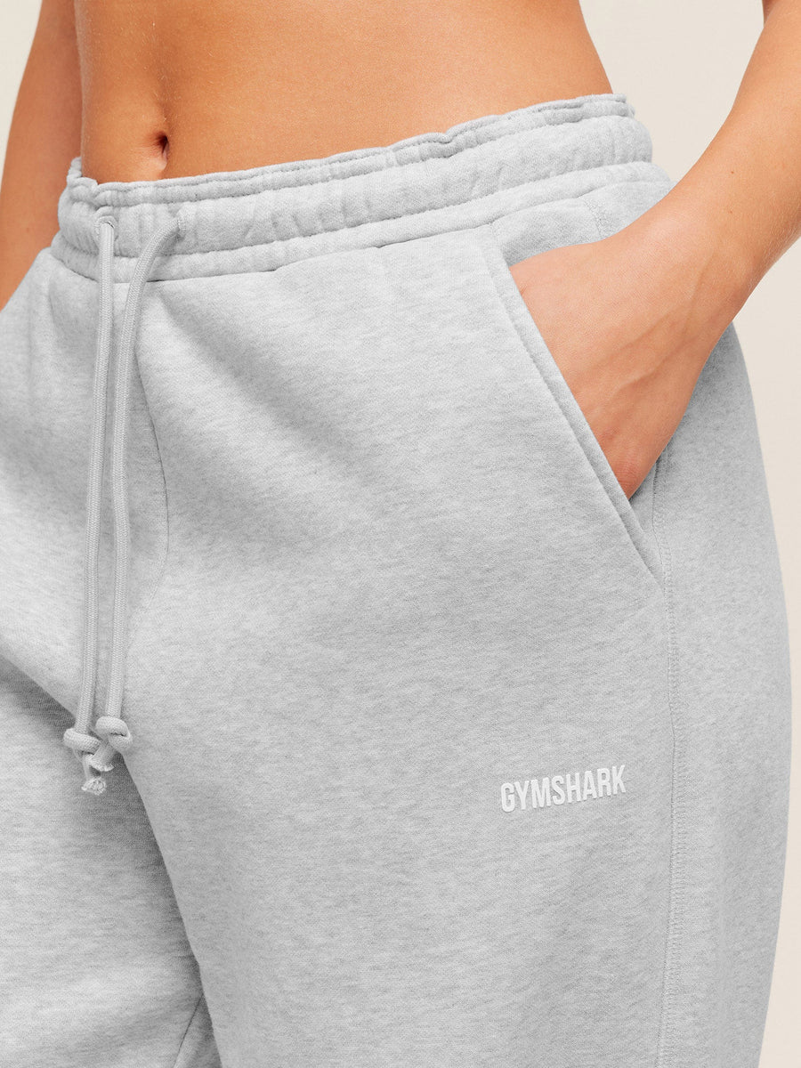 Gymshark Cosy Luxe Straight Leg Regular Joggers — Soft Grey Marl — 4