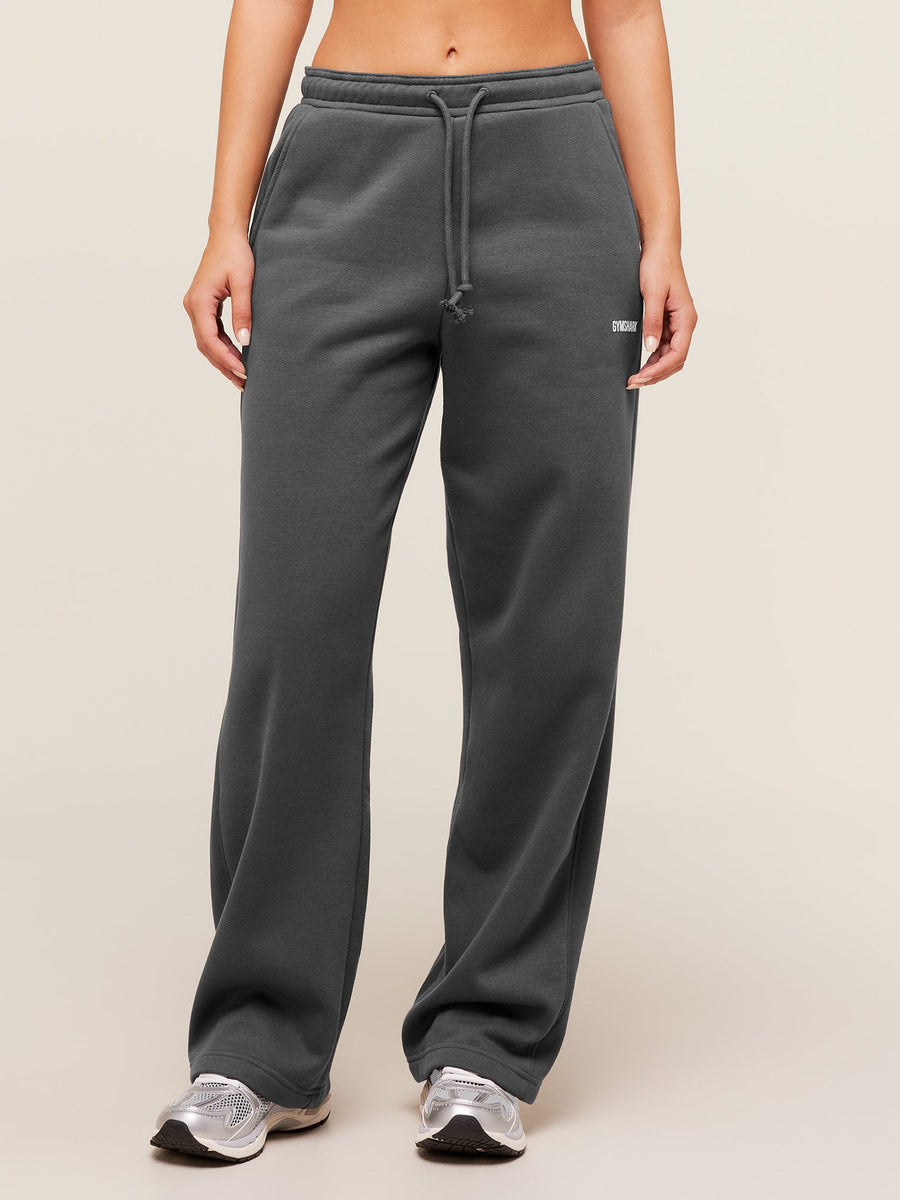 Gymshark Cosy Luxe Straight Leg Regular Joggers — Grey — 1