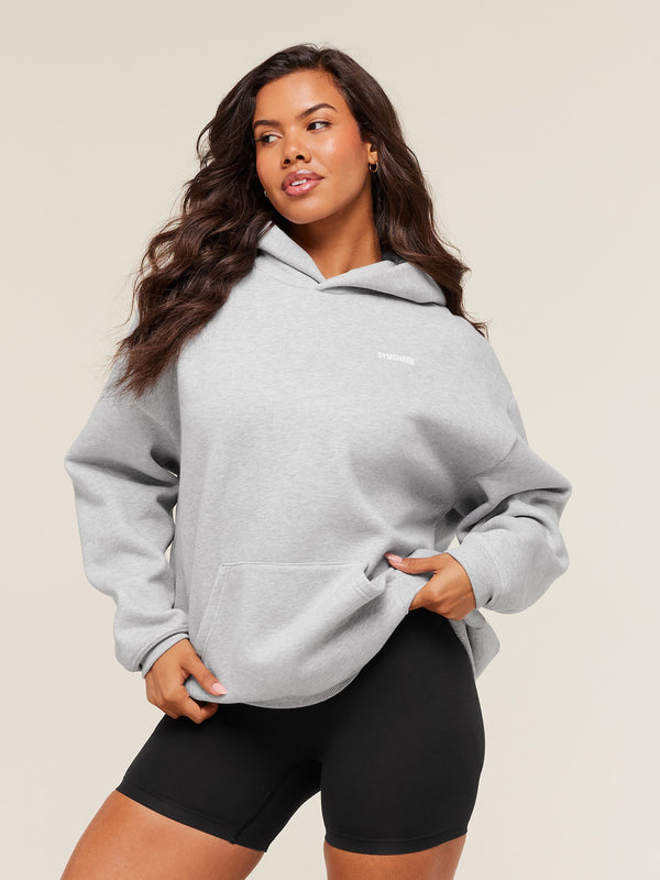 Gymshark Cosy Luxe Hoodie — Soft Grey Marl