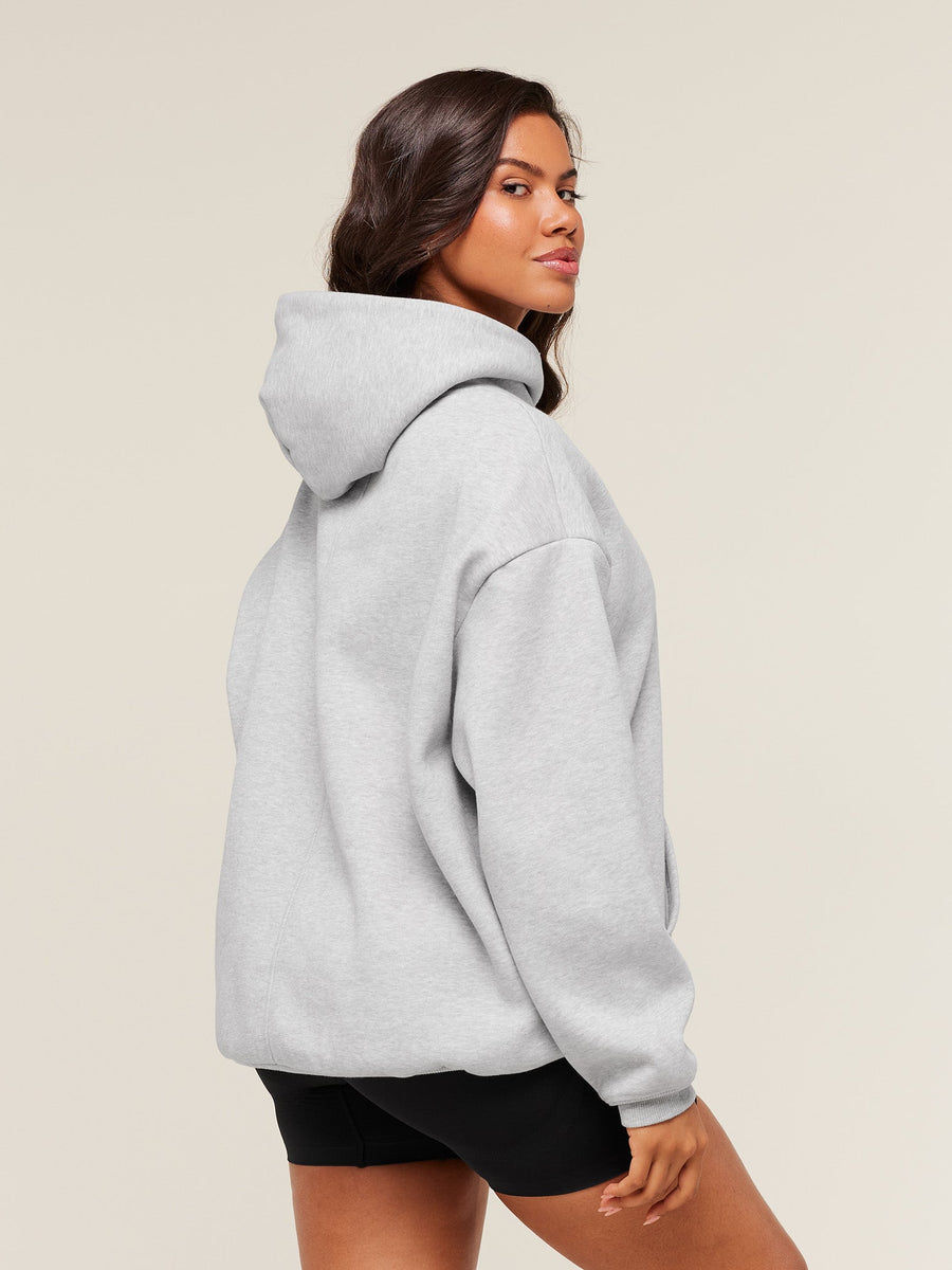Gymshark Cosy Luxe Hoodie — Soft Grey Marl — 3