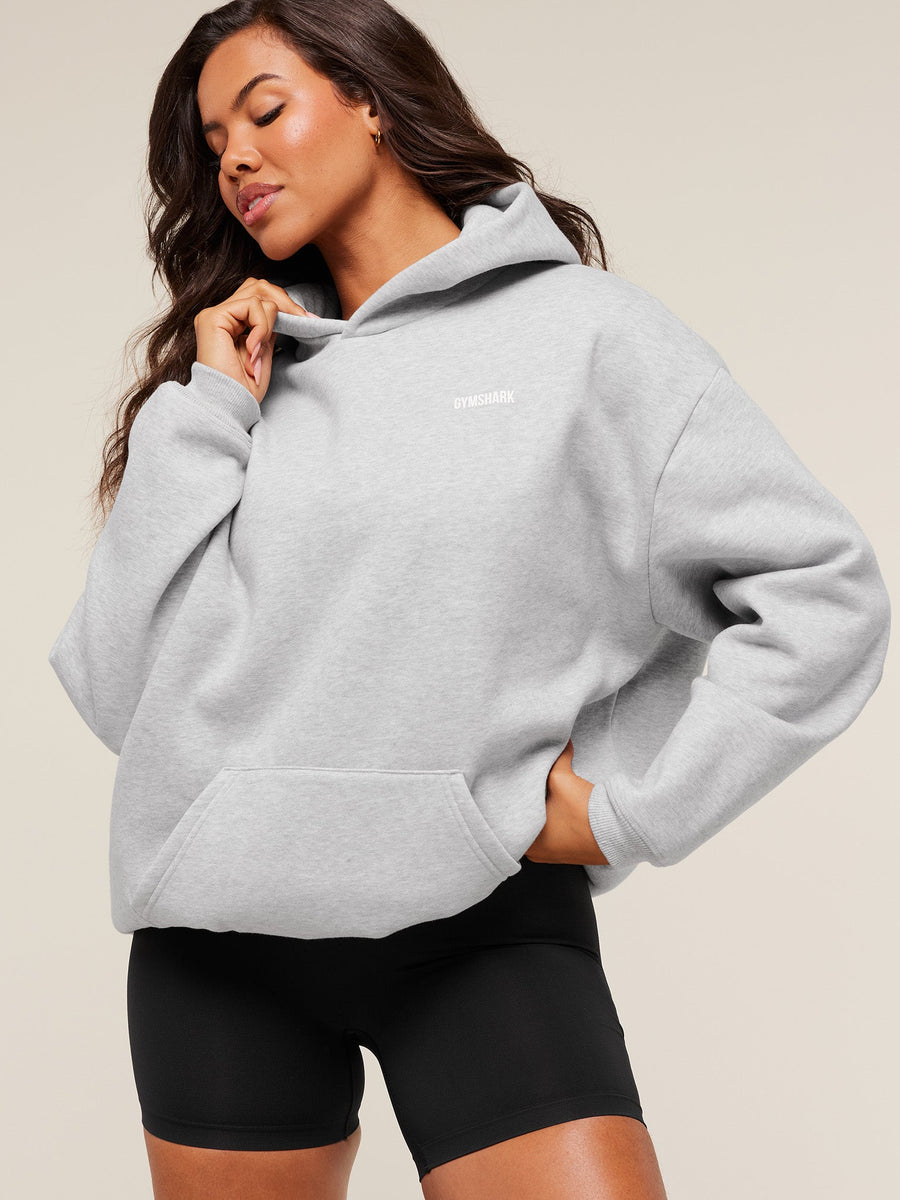 Gymshark Cosy Luxe Hoodie — Soft Grey Marl — 4