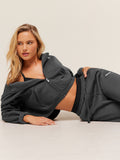 Gymshark Cosy Luxe Zip Through Hoodie — Grey — 5