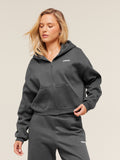 Gymshark Cosy Luxe Zip Through Hoodie — Grey — 1