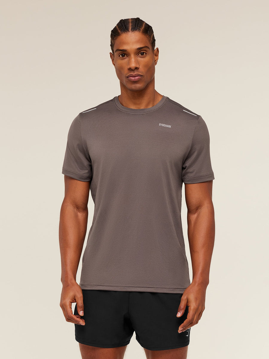 Gymshark Built For More T-Shirt — Cool Brown — 4