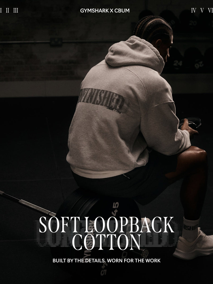 Gymshark x CBUM Washed Hoodie — Bros Stone Grey Marl — 2