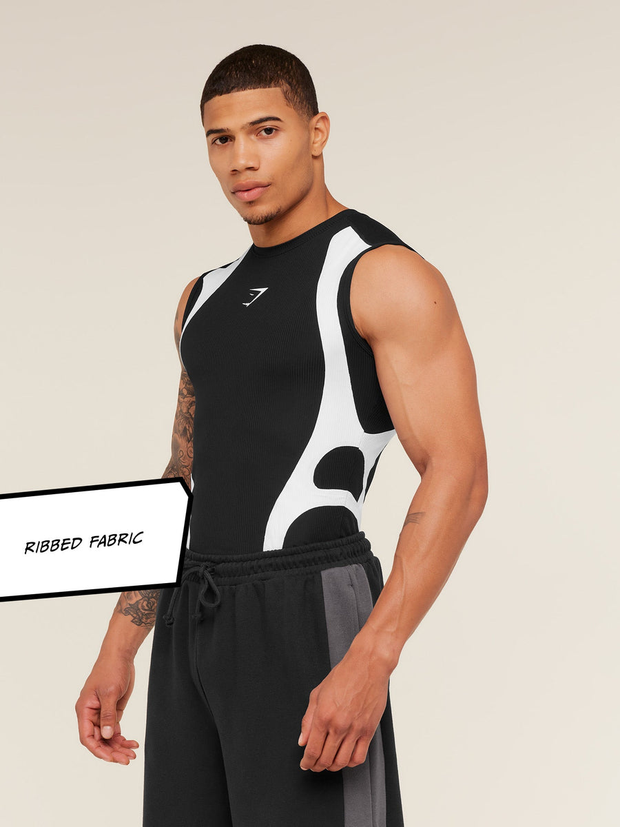 Gymshark x Carlos Belcast Tank Baselayer — GS Black — 2