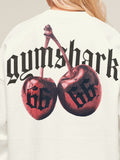 Gymshark Cherry Graphic Oversized Sweatshirt — Soft White — 4