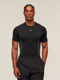 Gymshark Clean Contour Seamless T-Shirt — Black/White — 1