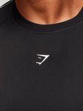 Gymshark Clean Contour Seamless T-Shirt — Black/White — 5