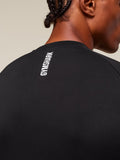 Gymshark Clean Contour Seamless T-Shirt — Black/White — 4