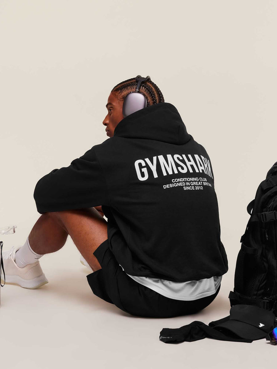 Gymshark Conditioning Club Hoodie — Black — 3