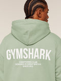 Gymshark Conditioning Club Hoodie — GS HAZE GREEN/GS WHITE — 5
