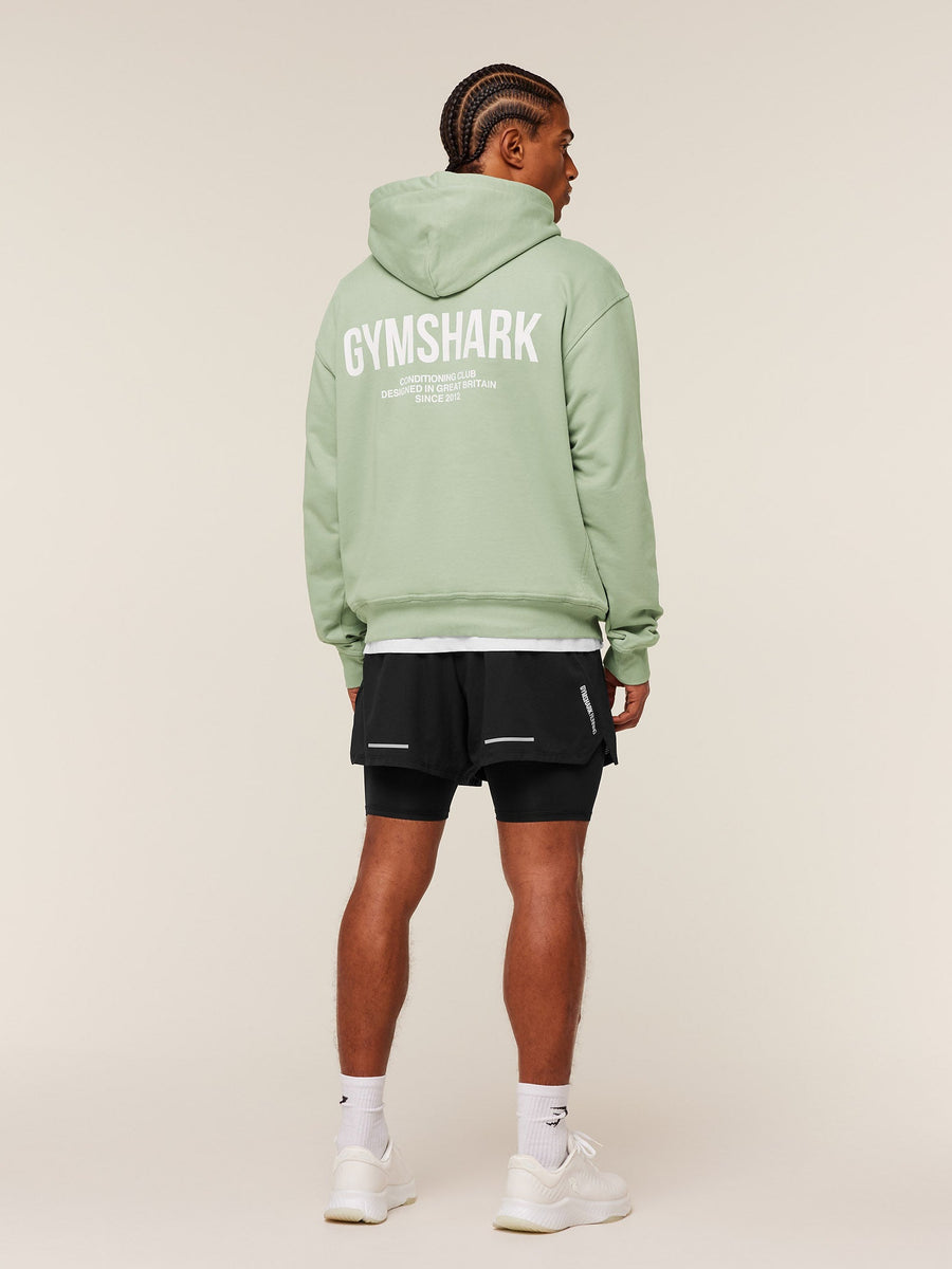 Gymshark Conditioning Club Hoodie — GS HAZE GREEN/GS WHITE — 4