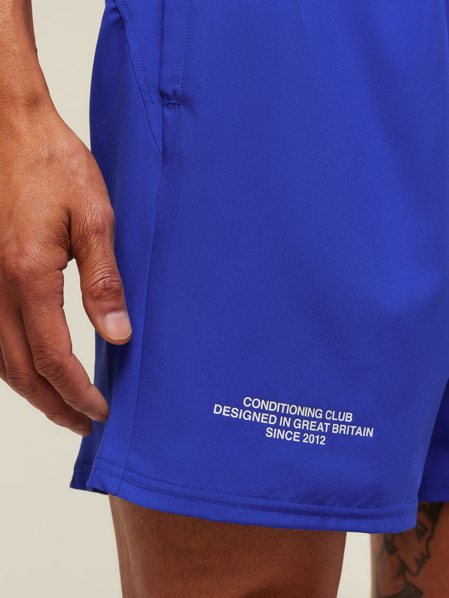 Gymshark Conditioning Club Shorts — Athletic Blue — 6