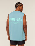 Gymshark Conditioning Club Tank — GS Flow Blue/GS Pop Turquoise — 7