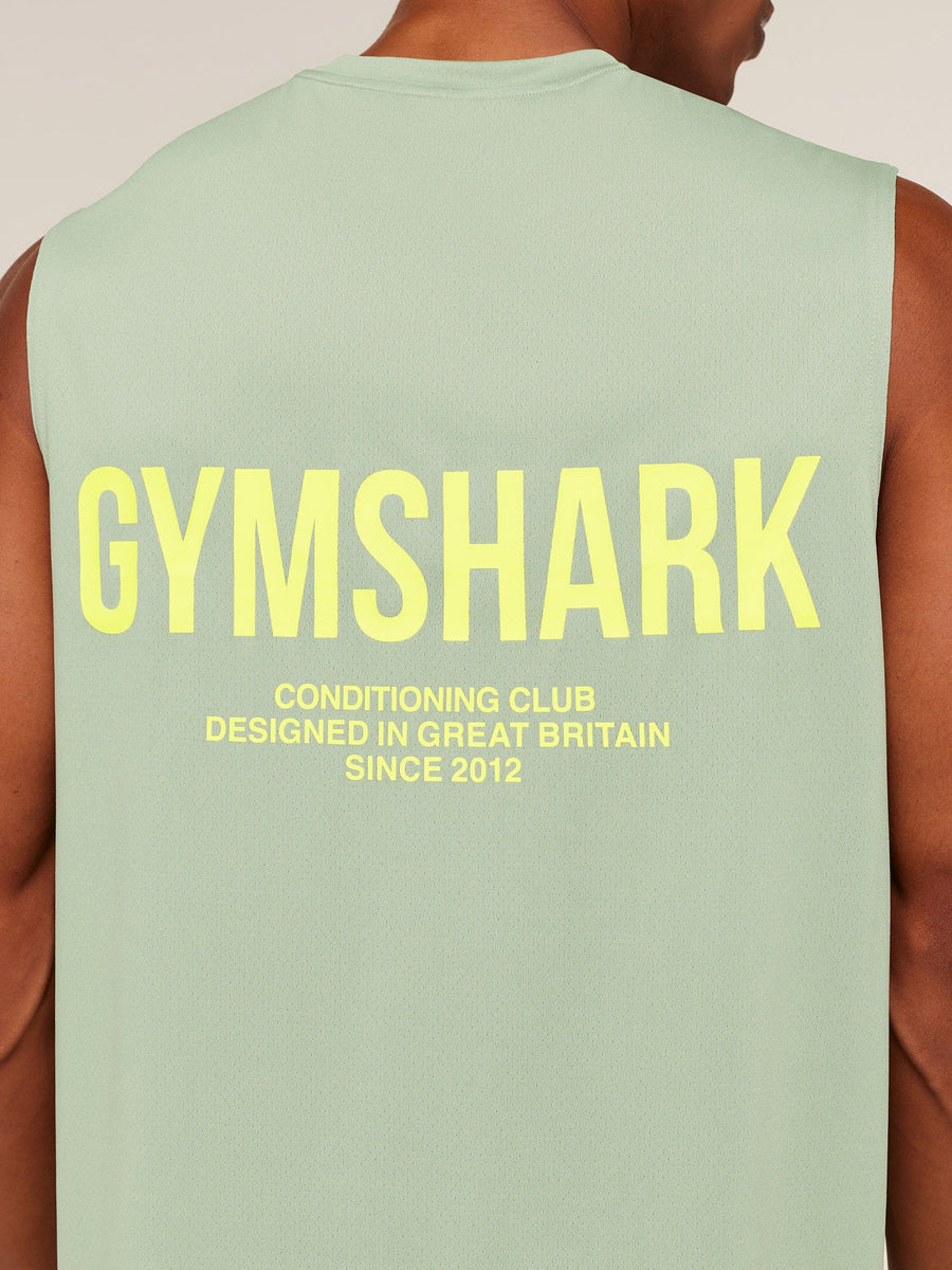 Gymshark Conditioning Club Tank — GS Haze Green/GS Sorbet Yellow — 5