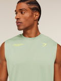 Gymshark Conditioning Club Tank — GS Haze Green/GS Sorbet Yellow — 6