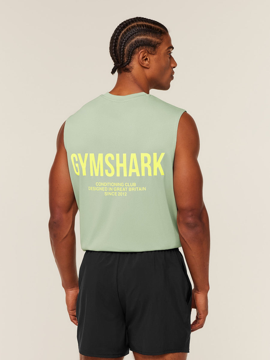 Gymshark Conditioning Club Tank — GS Haze Green/GS Sorbet Yellow — 2