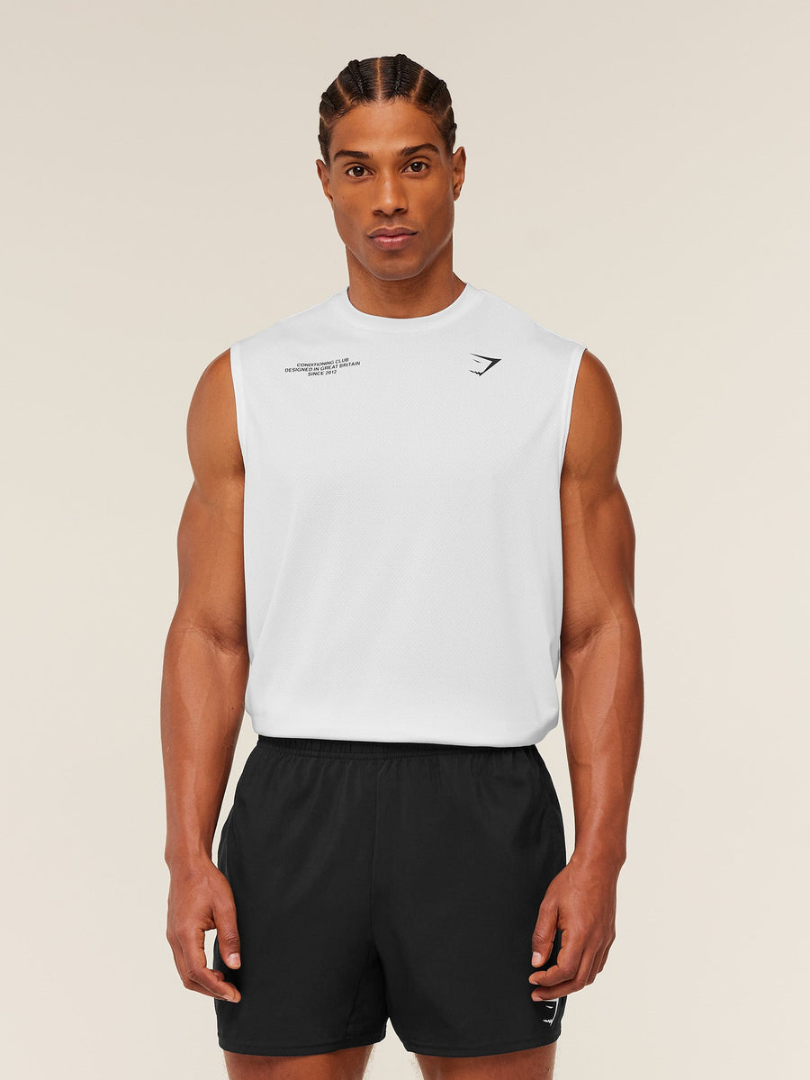Gymshark Conditioning Club Tank — White — 3