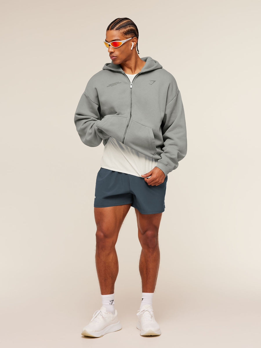 Gymshark Conditioning Club Washed Zip Hoodie — Smokey Grey/Wash — 5