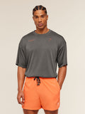 Gymshark Conditioning Club Washed T-Shirt — Black/Dayglow Peach/Wash — 3