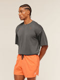 Gymshark Conditioning Club Washed T-Shirt — Black/Dayglow Peach/Wash — 4