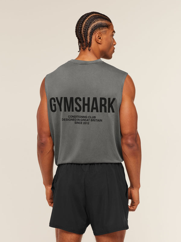 Gymshark Conditioning Club Washed Tank — Black/Wash