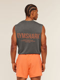 Gymshark Conditioning Club Washed Tank — Black/Dayglow Peach/Wash — 1