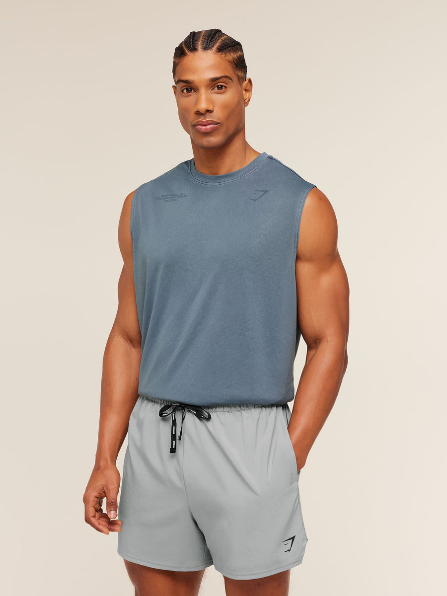Gymshark Conditioning Club Washed Tank — Iron Blue/Wash — 5