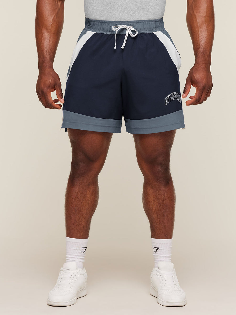 Gymshark Collegiate Tech Shorts — Iron Blue — 4