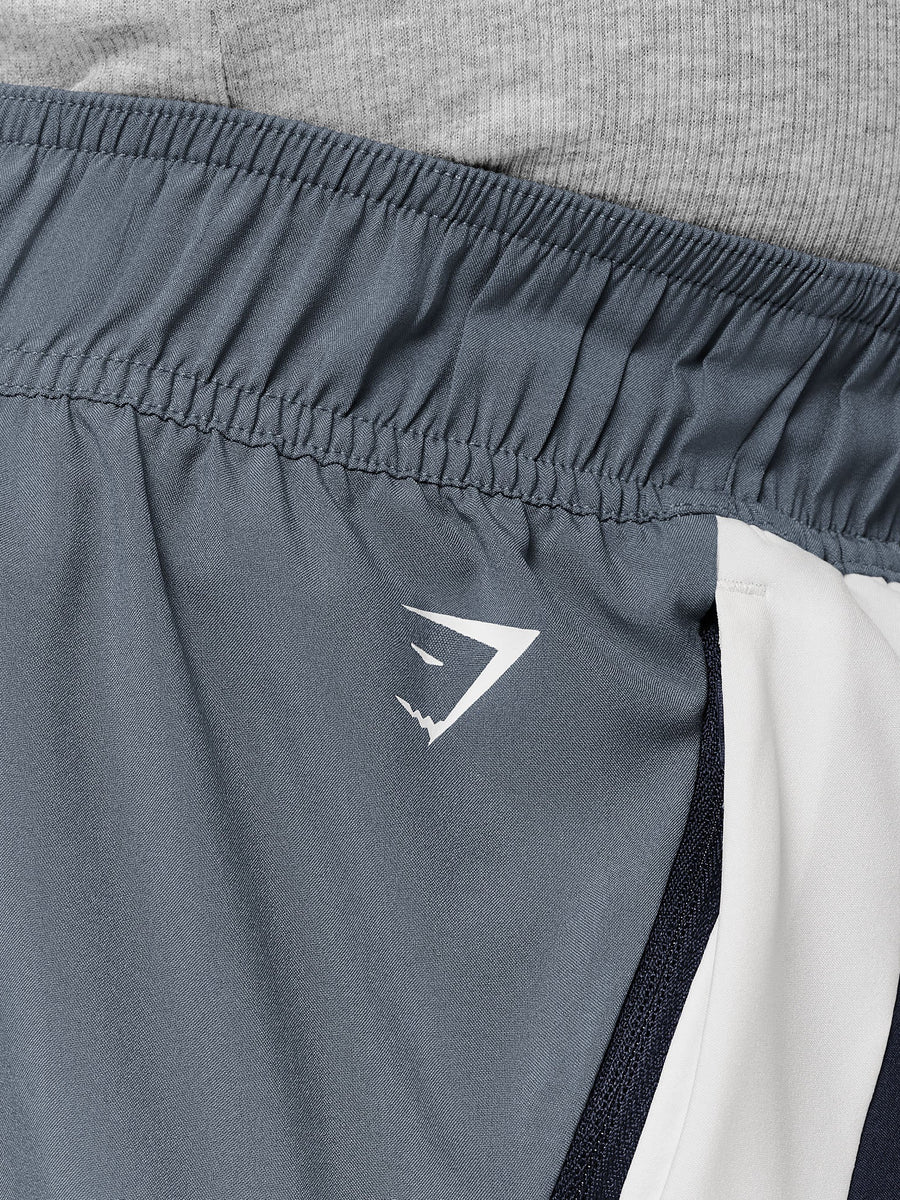 Gymshark Collegiate Tech Shorts — Iron Blue — 6