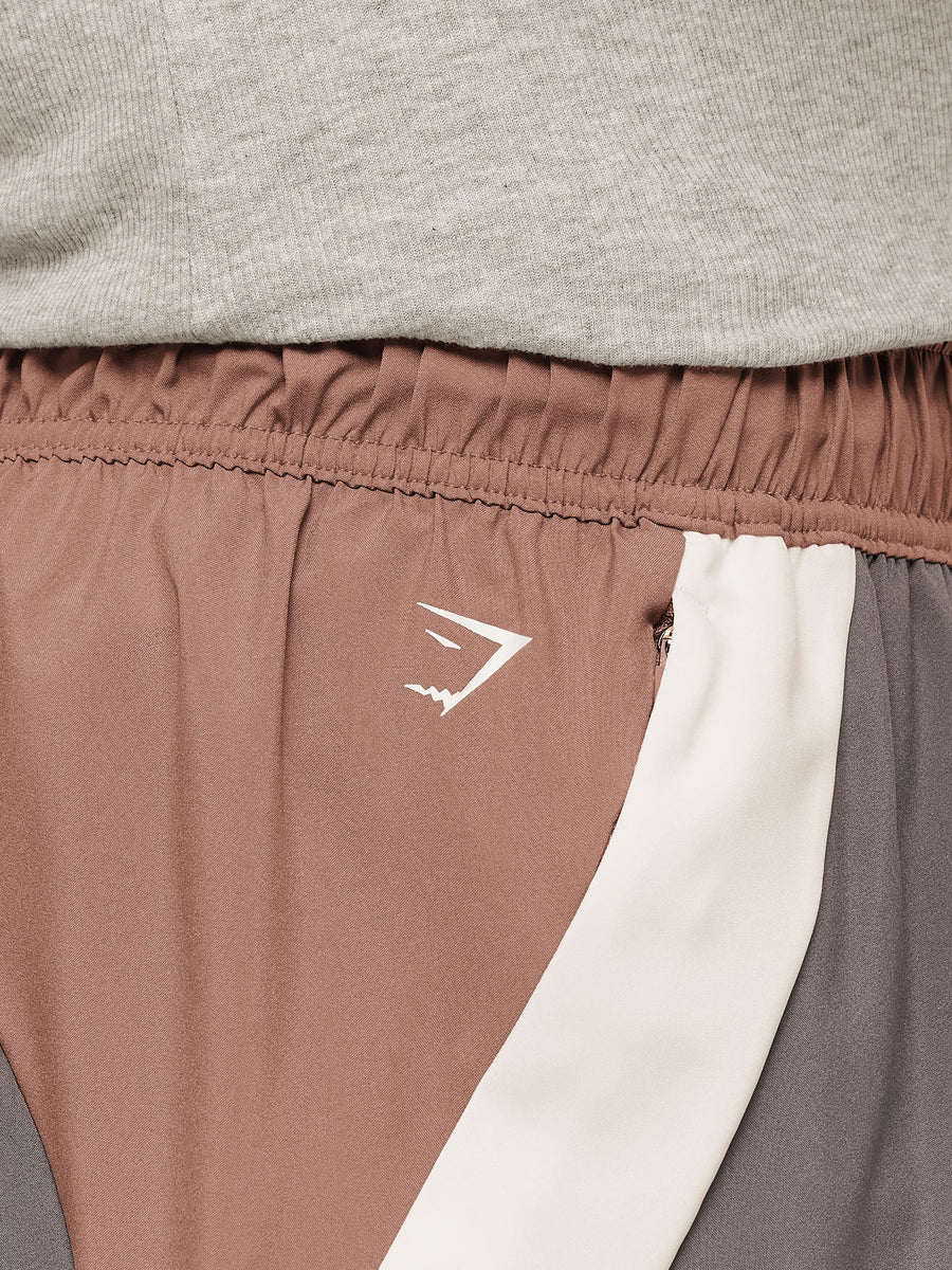 Gymshark Collegiate Tech Shorts — Taupe Brown — 5
